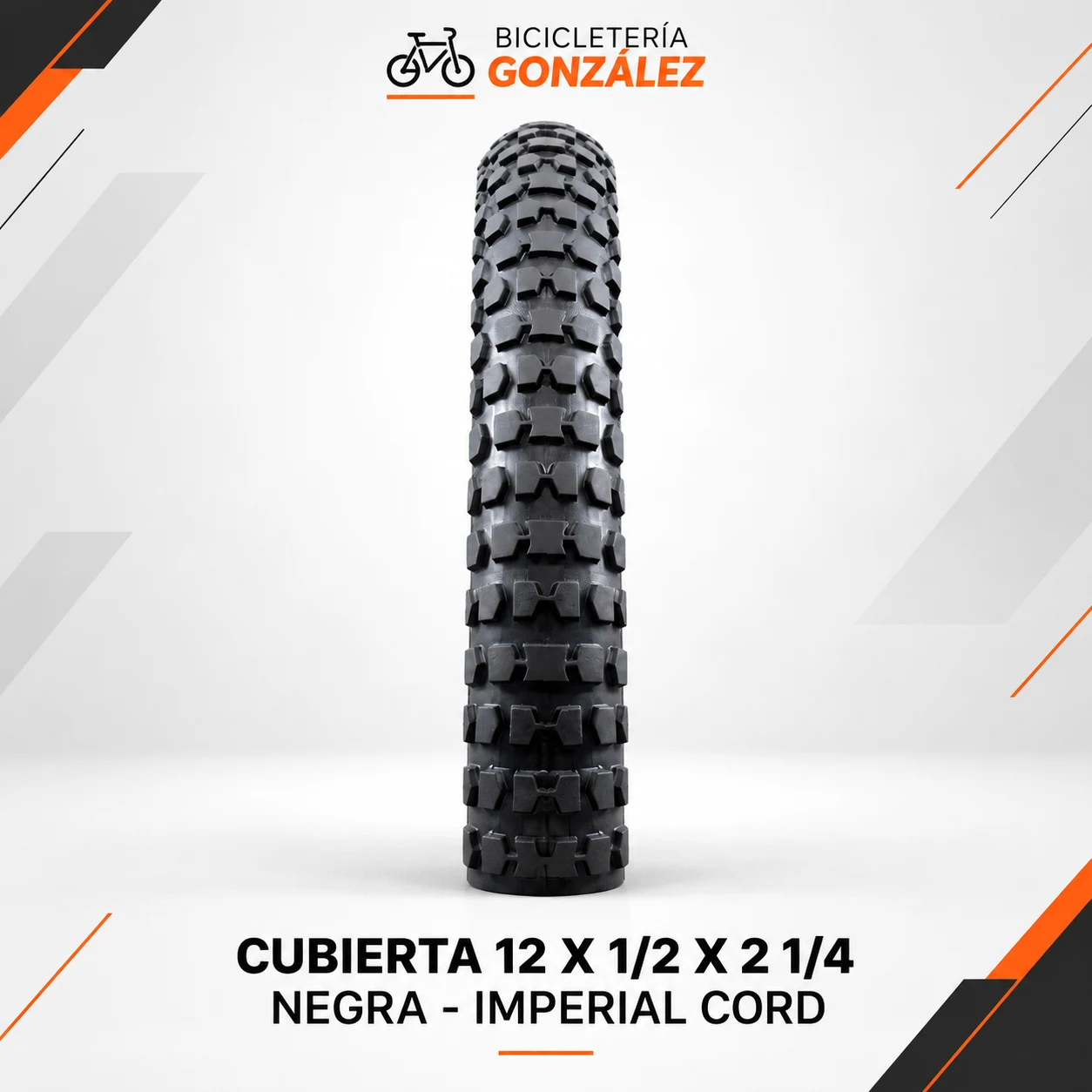 CUBIERTAS 12 X 1/2 X 2 1/4 NEGRA - IMPERIAL CORD