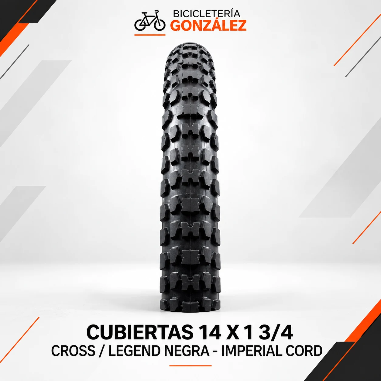 CUBIERTAS 14 X 1 3/4 CROSS / LEGEND NEGRA - IMPERIAL CORD