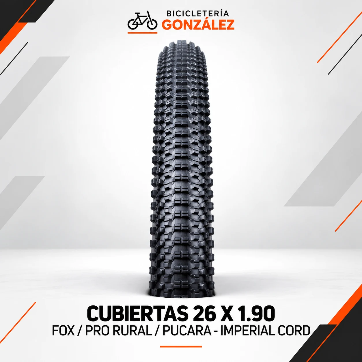 CUBIERTAS 26 X 1.90 FOX / PRO RURAL / PUCARA - IMPERIAL CORD -