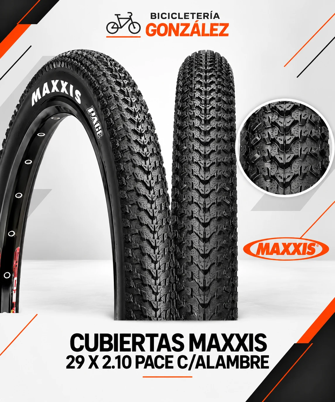CUBIERTAS MAXXIS 29 X 2.10 PACE C/ALAMBRE